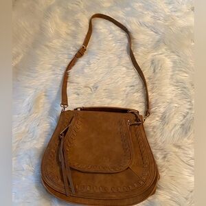 Urban Expressions Tan Vegan Leather Chole Crossbody Purse NWT